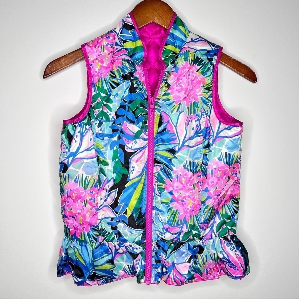 Lilly Pulitzer Melanie Girl’s Reversible Floral Vest L